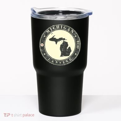 Michigan Lansing Retro Tumbler