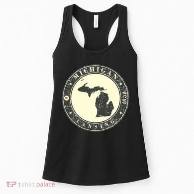 Michigan Lansing Retro Women's Tank Top