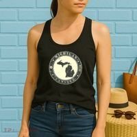 Michigan Lansing Retro Women's Tank Top thumb 2