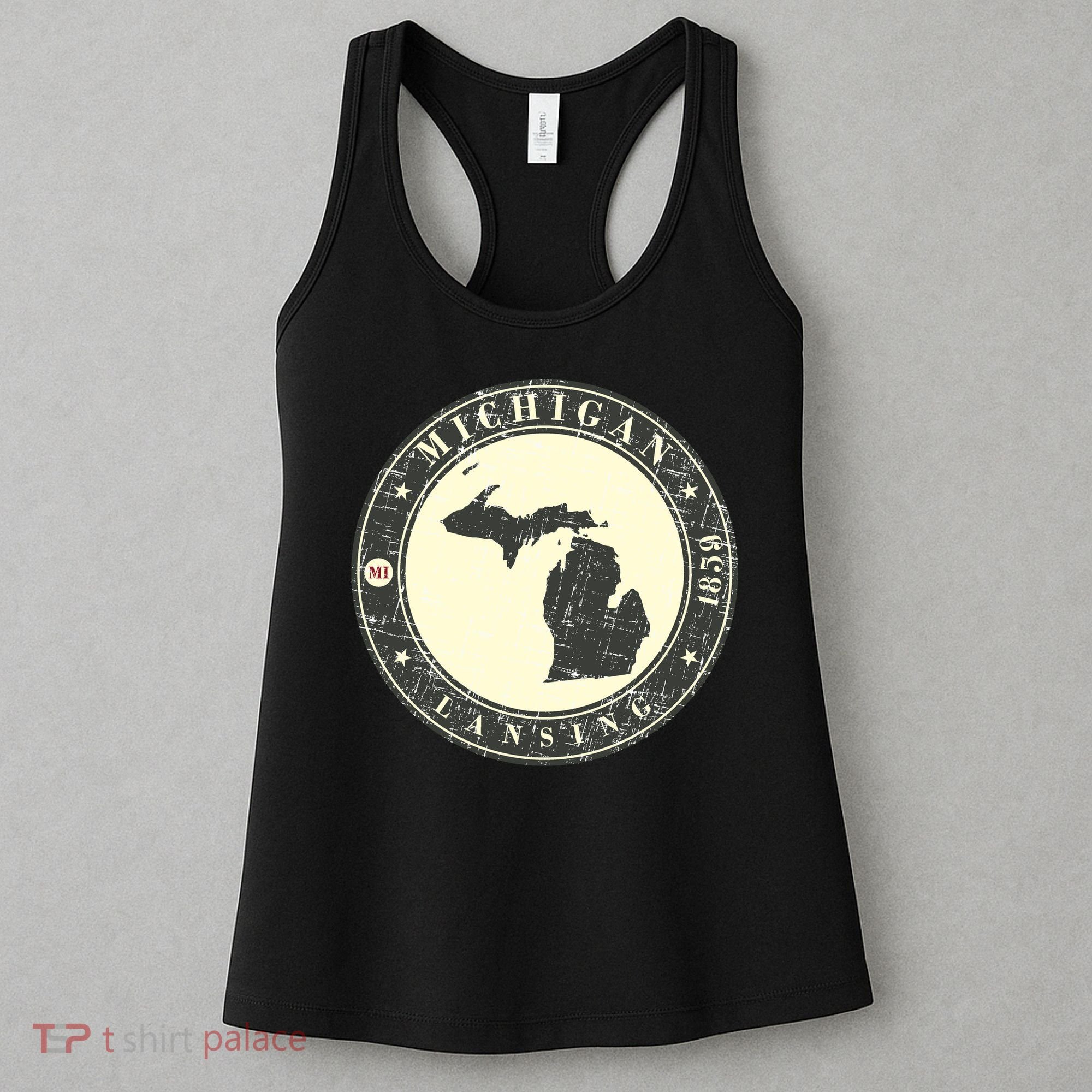 Michigan Lansing Retro Women's Tank Top