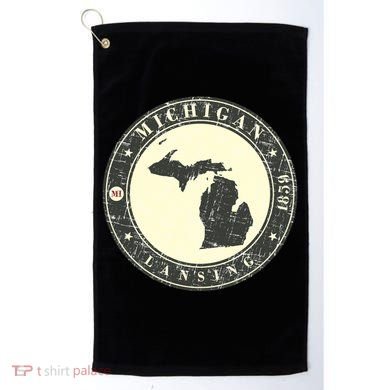 Michigan Lansing Retro Golf Towel
