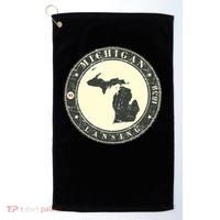 Michigan Lansing Retro Golf Towel thumb 0