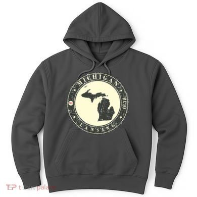 Michigan Lansing Retro Hoodie