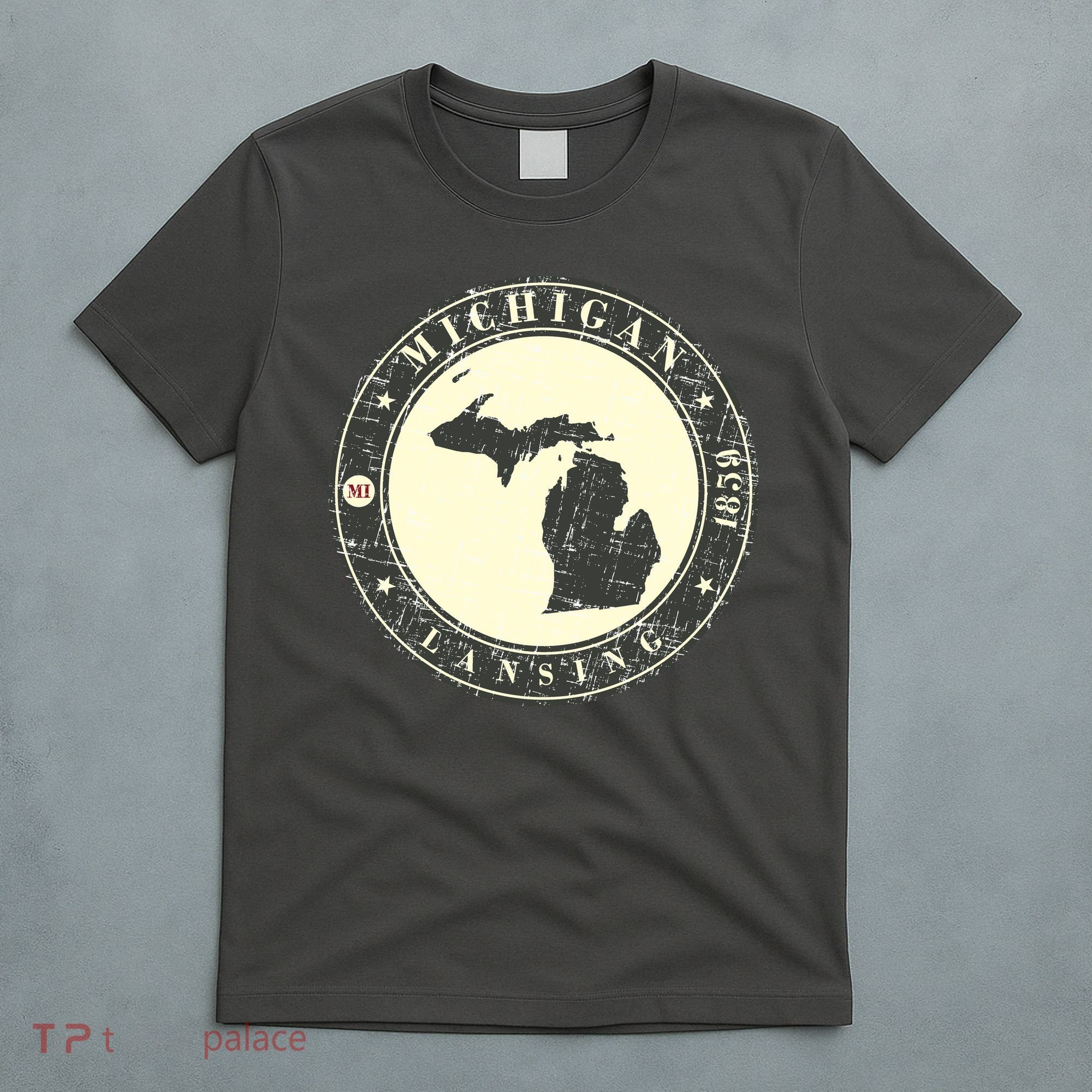 Michigan Lansing Retro T-Shirt
