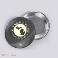 Michigan Lansing Retro Button thumb 0