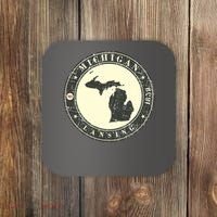 Michigan Lansing Retro Coaster thumb 0