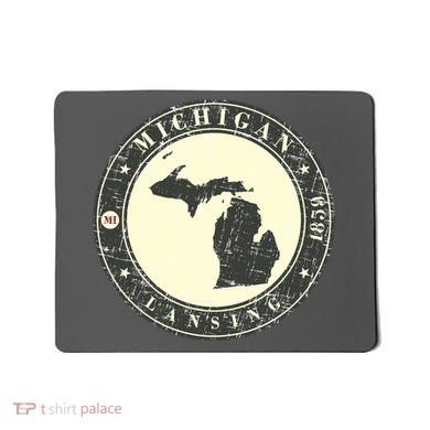 Michigan Lansing Retro Mousepad