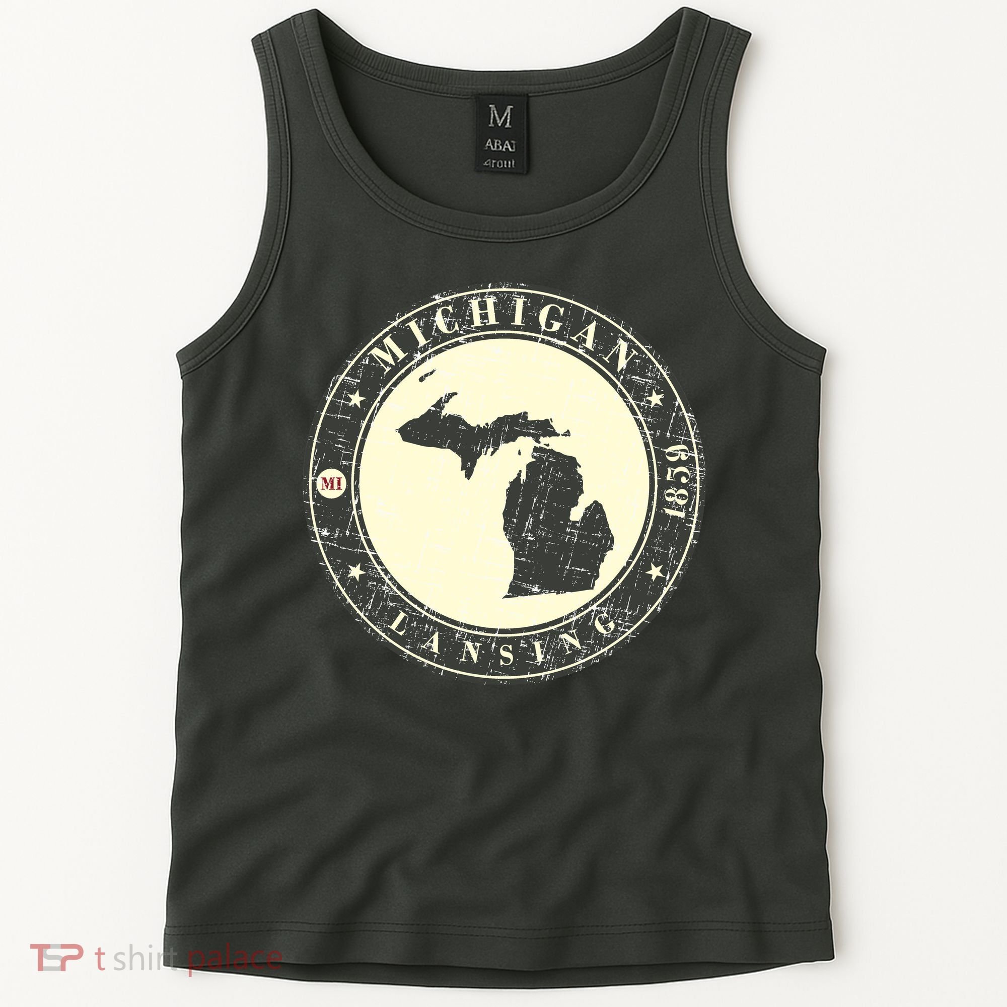 Michigan Lansing Retro Tank Top