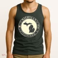 Michigan Lansing Retro Tank Top thumb 3