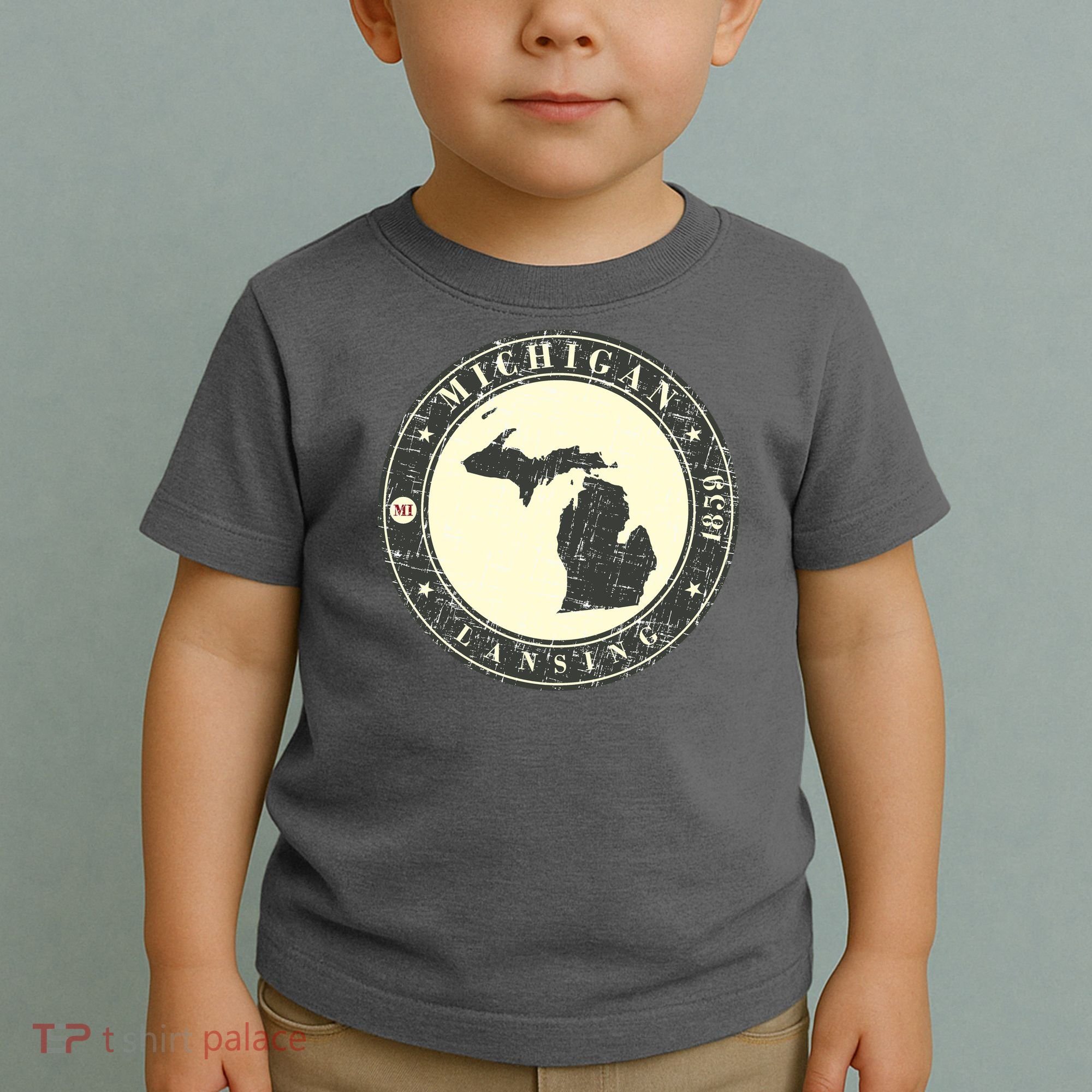 Michigan Lansing Retro Toddler T-Shirt
