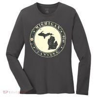 Michigan Lansing Retro Women's Long Sleeve Shirt thumb 0