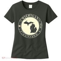 Michigan Lansing Retro Women's T-Shirt thumb 0