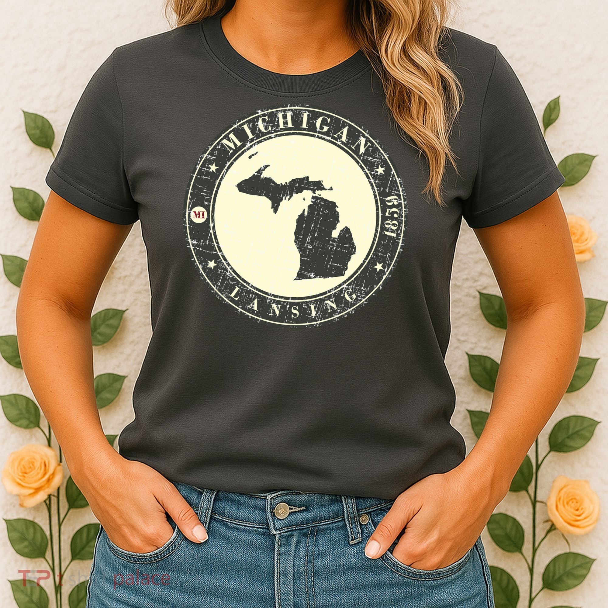Michigan Lansing Retro Women's T-Shirt