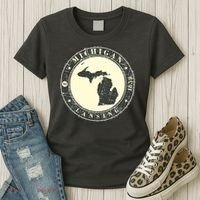 Michigan Lansing Retro Women's T-Shirt thumb 3