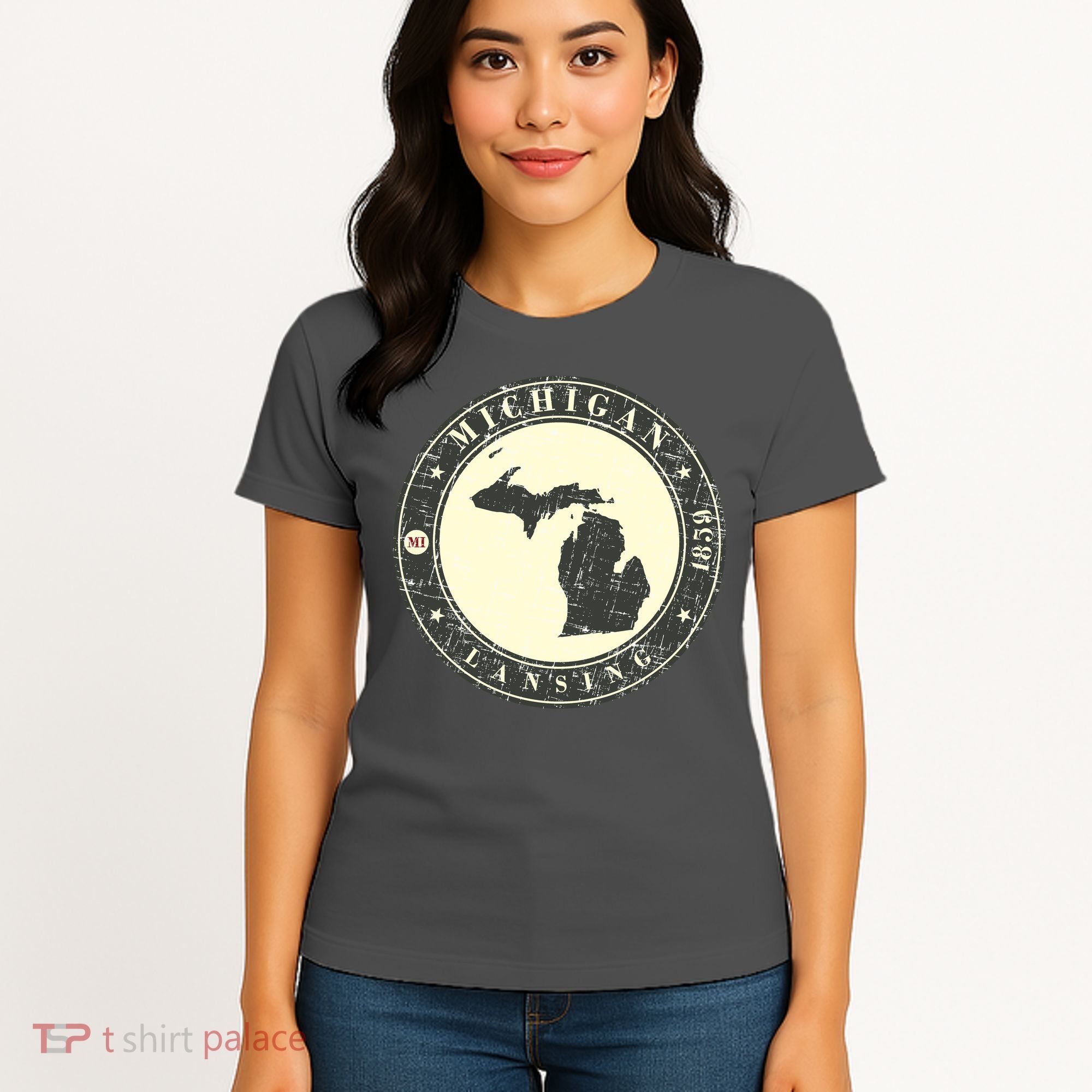 Michigan Lansing Retro Women's T-Shirt