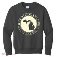 Michigan Lansing Retro Kids Sweatshirt thumb 0