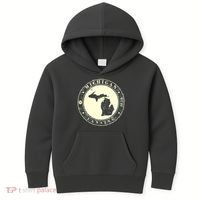Michigan Lansing Retro Kids Hoodie thumb 0
