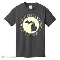 Michigan Lansing Retro Kids T-Shirt thumb 0