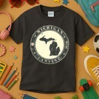 Michigan Lansing Retro Kids T-Shirt thumb 3