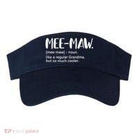 MeeMaw Like Regular Grandma But Cooler Mothers Day MeeMaw Visor thumb 0