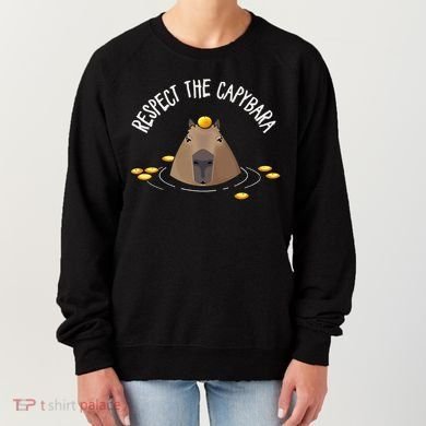 Meme Lover Respect Capybara Women's Sweatshirt
