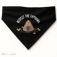 Meme Lover Respect Capybara USA-Made Doggie Bandana thumb 0