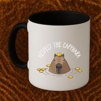 Meme Lover Respect Capybara Coffee Mug thumb 2