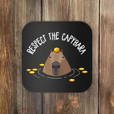 Meme Lover Respect Capybara Coaster