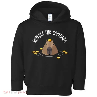 Meme Lover Respect Capybara Toddler Hoodie
