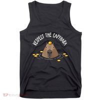 Meme Lover Respect Capybara Tank Top thumb 0