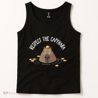 Meme Lover Respect Capybara Tank Top thumb 2