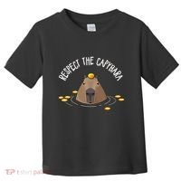 Meme Lover Respect Capybara Toddler T-Shirt thumb 0