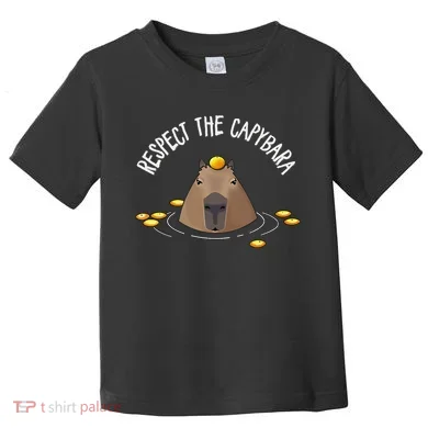 Meme Lover Respect Capybara Toddler T-Shirt