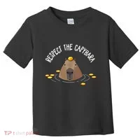 Meme Lover Respect Capybara Toddler T-Shirt thumb 0