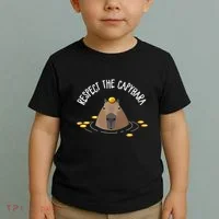 Meme Lover Respect Capybara Toddler T-Shirt thumb 2