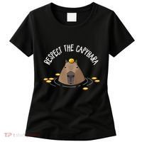 Meme Lover Respect Capybara Women's T-Shirt thumb 0