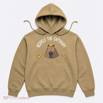 Meme Lover Respect Capybara Hoodie