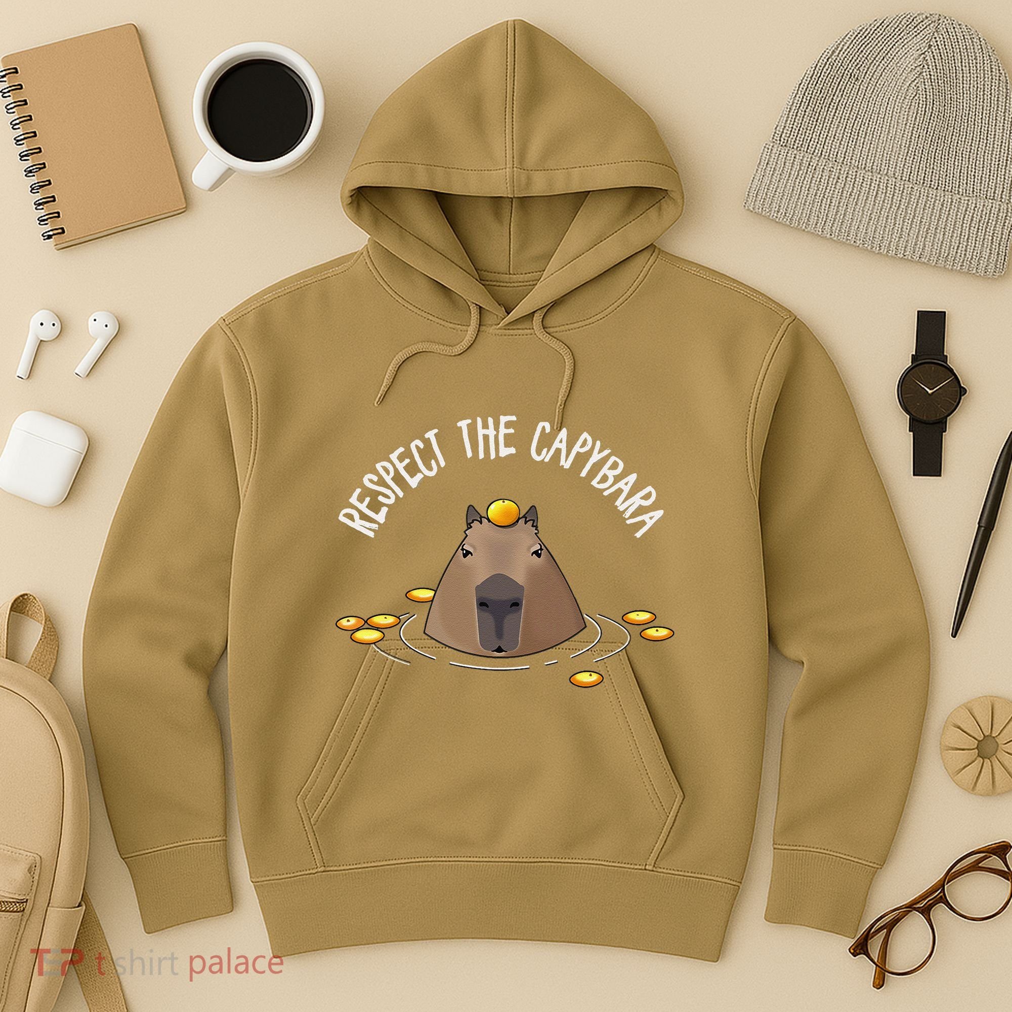 Meme Lover Respect Capybara Hoodie