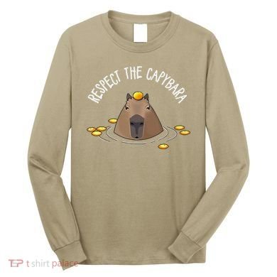 Meme Lover Respect Capybara Long Sleeve Shirt