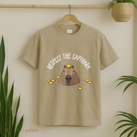 Meme Lover Respect Capybara T-Shirt thumb 2