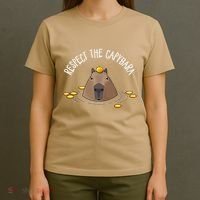Meme Lover Respect Capybara T-Shirt thumb 4
