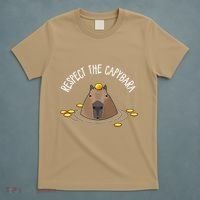 Meme Lover Respect Capybara T-Shirt thumb 5
