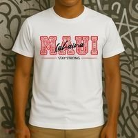 Maui Lahaina Stay Strong Maui Wildfire Relief Praying & Support Worldwid T-Shirt thumb 3