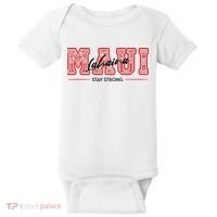 Maui Lahaina Stay Strong Maui Wildfire Relief Praying & Support Worldwid Baby Bodysuit thumb 0