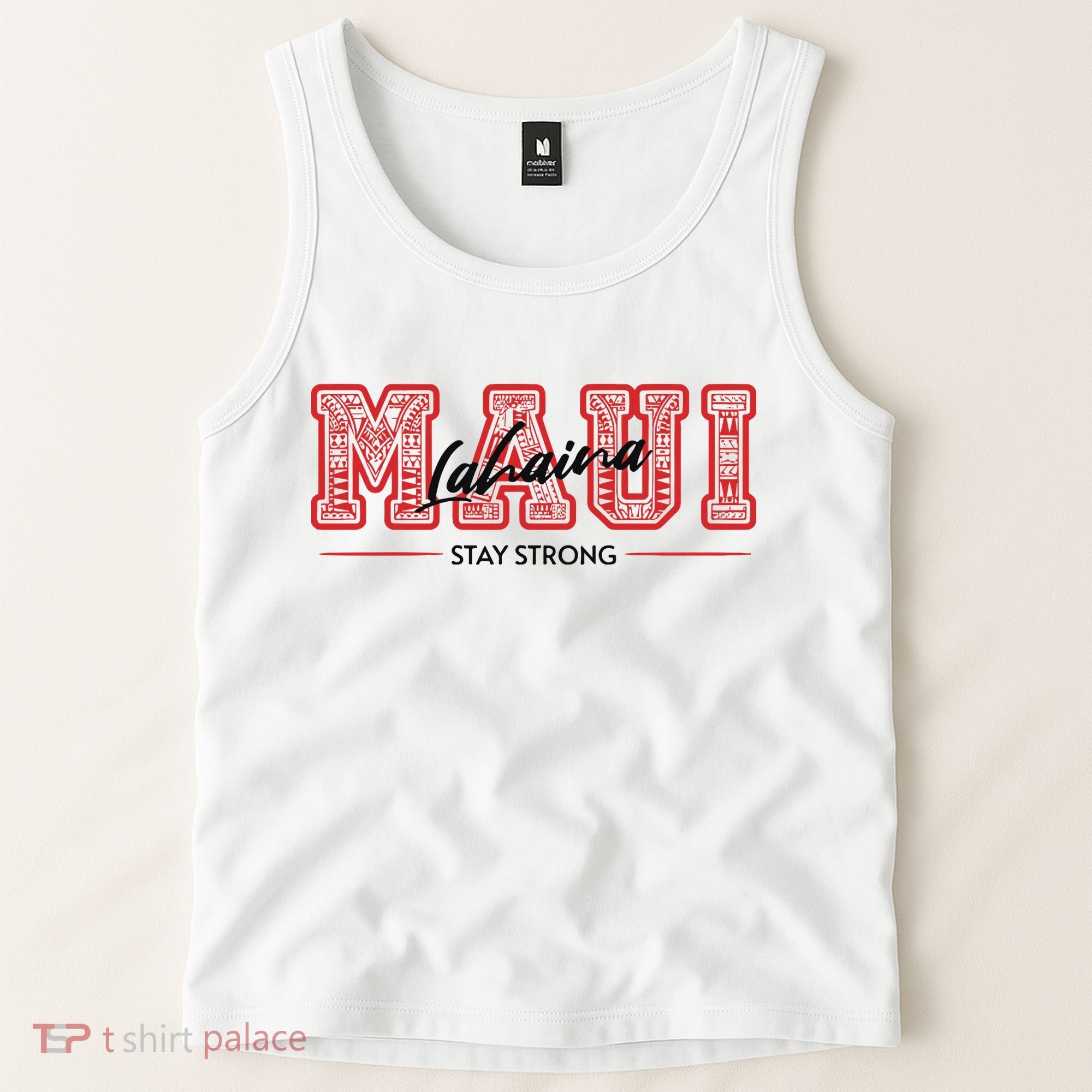 Maui Lahaina Stay Strong Maui Wildfire Relief Praying & Support Worldwid Tank Top