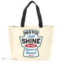 Mayo Light Shine Funny Christian Tote Bag thumb 0