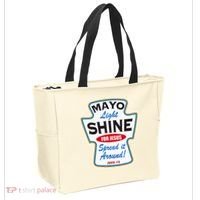 Mayo Light Shine Funny Christian Tote Bag thumb 2