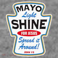 Mayo Light Shine Funny Christian Toddler Hoodie thumb 2