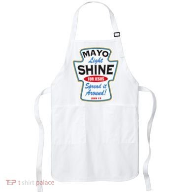 Mayo Light Shine Funny Christian Apron
