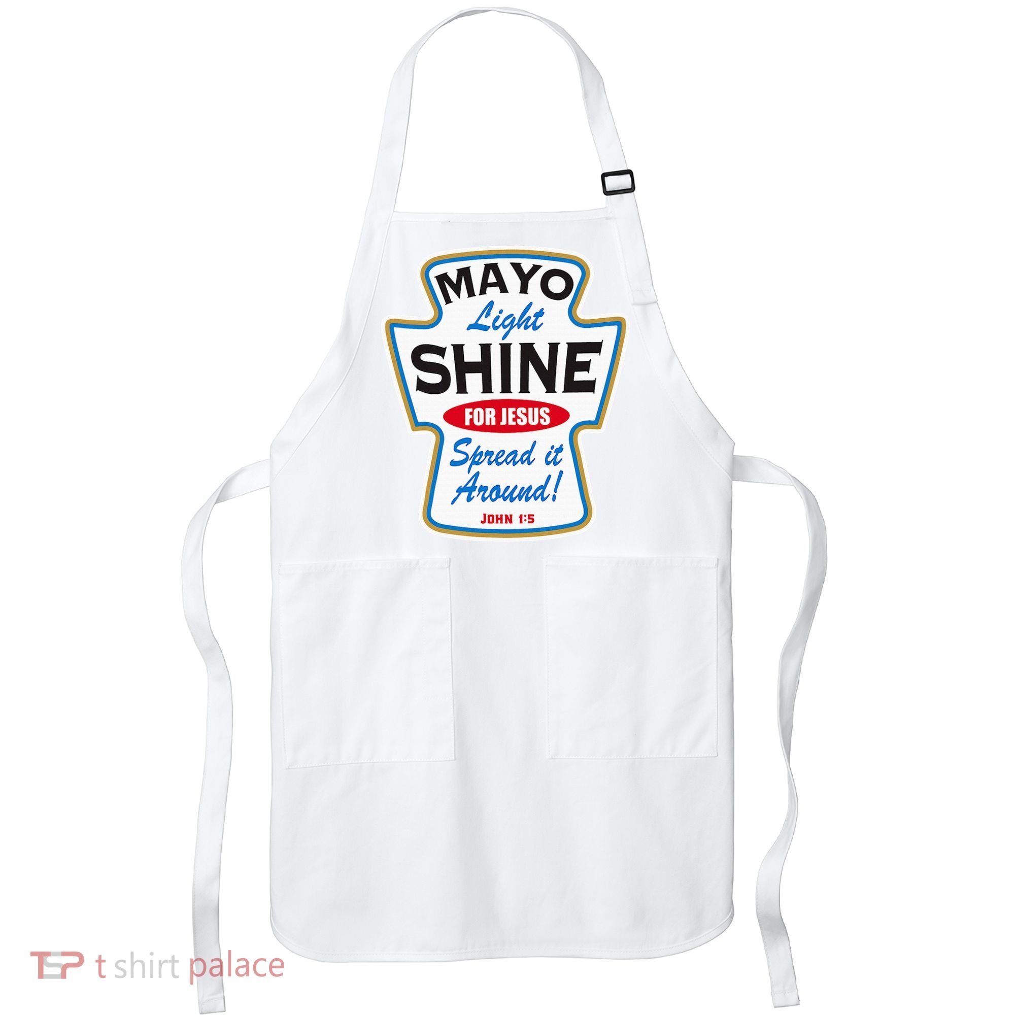 Mayo Light Shine Funny Christian Apron